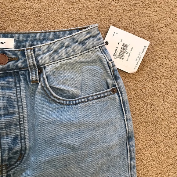 ONeill Distressed Denim Blue Jeans NEW Womens Size 2 Waist 25 Light Wash Benatar - Picture 12 of 15